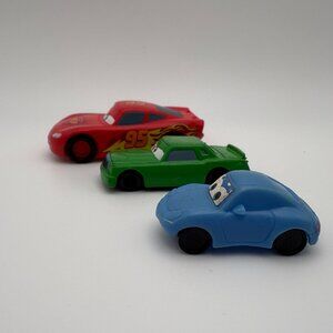 Disney Pixar Cars Trio Stationary Lightning McQueen Chick Hicks Car (SKU: 505TO)
